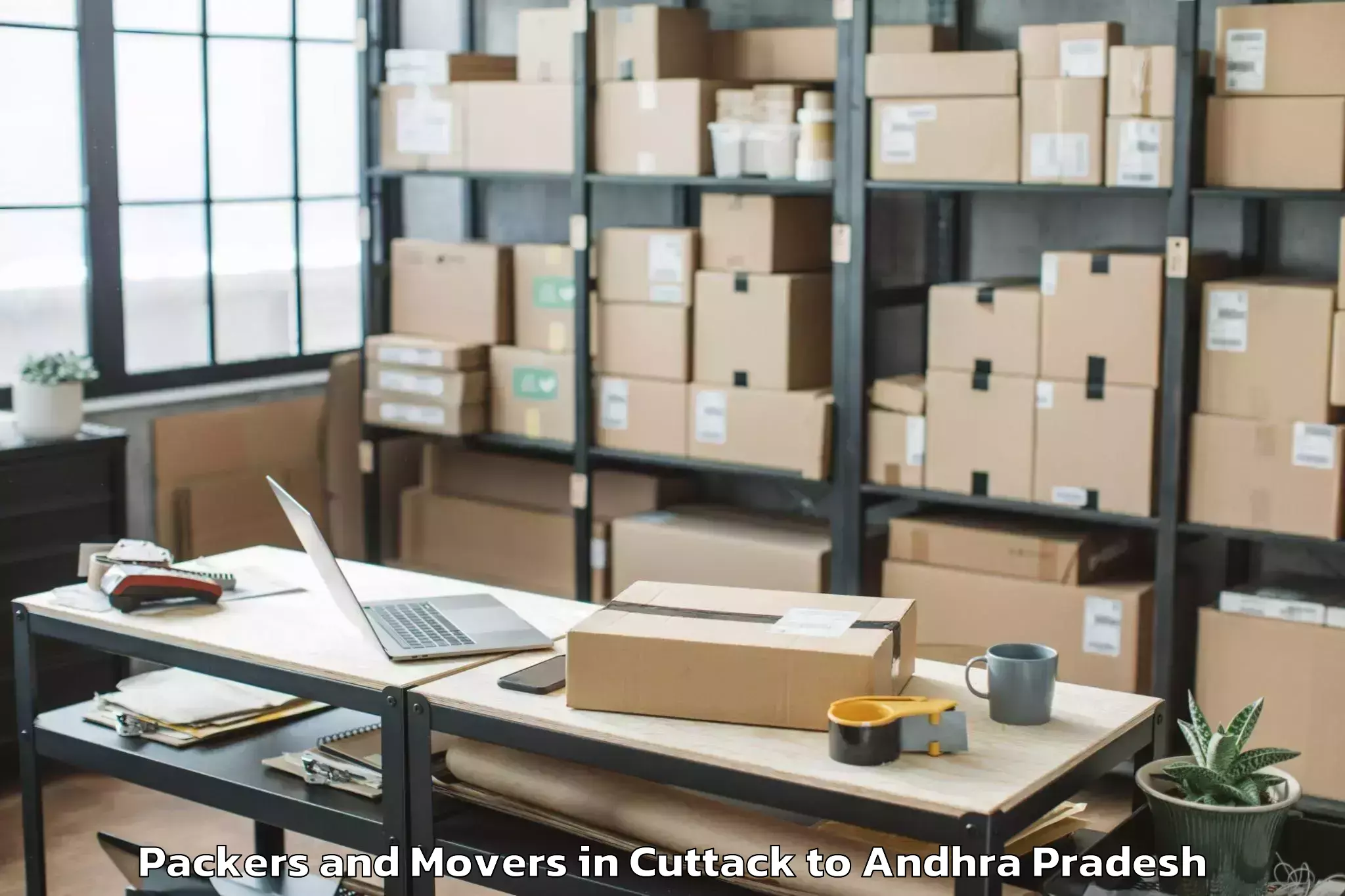 Professional Cuttack to Mamidikuduru Packers And Movers